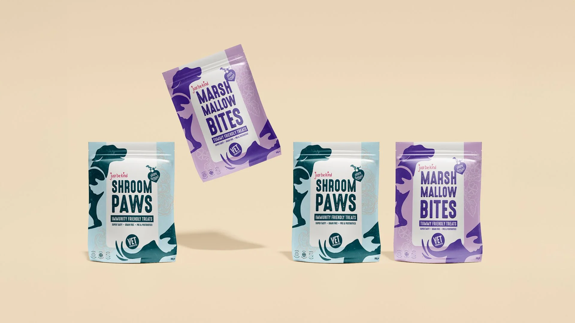 Just Be Kind Dog Food - Premium dog food brand transformation